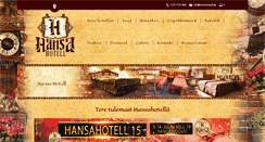 Desktop Screenshot of hansahotell.ee